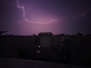 lightning in the city