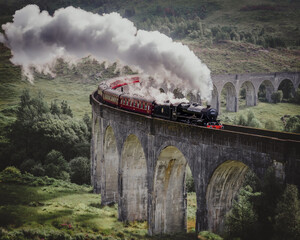 Fototapeta premium old steam train
