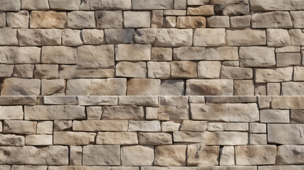 Seamless texture of medieval wall of stone blocks