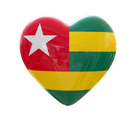 Heart Togo Flag