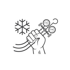 air conditioning gauge equipment, refrigerant technician tool.