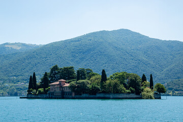 lake iseo villages on the shores of lake lovere iseo and monte isola