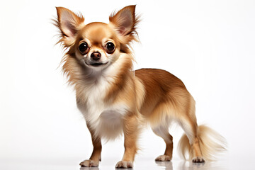 Fototapeta premium Chihuahua dog isolated on white background