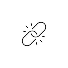 Backlinks line icon vector illustration.