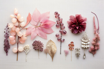 Autumn Jewels in a pink delicate palette