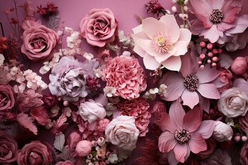 Obraz na płótnie Canvas Autumn Jewels in a pink delicate palette