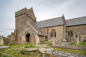 Newton Church, just outside Porthcawl, south Wales. 