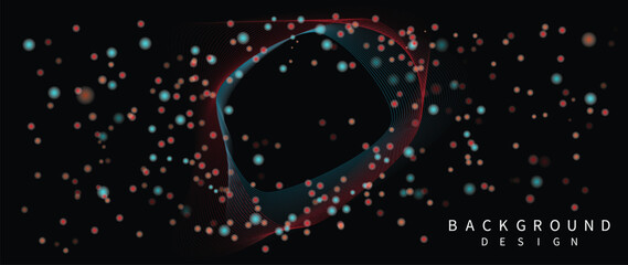 Obraz premium Abstract vibrant gradient line background vector. Futuristic style wallpaper with line distortion, spot, curved lines, colorful. Modern wallpaper design for backdrop, website, business, technology.