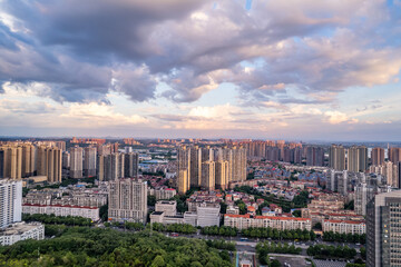 Fototapeta premium City scenery of Zhuzhou City, Hunan Province