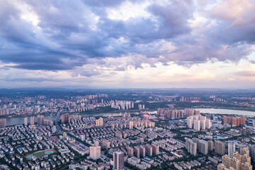 City scenery of Zhuzhou City, Hunan Province
