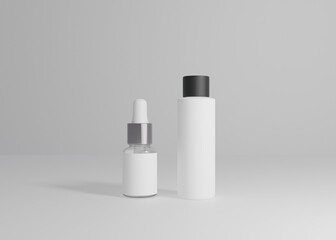 Beauty care cosmetic product mockup