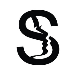 Women Monogram Logo Vector Illustration Letter S