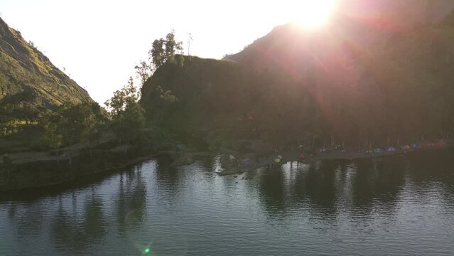 Segara anak in mount Rinjani