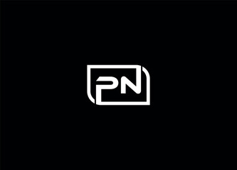 PN letter logo design and minimalist logo