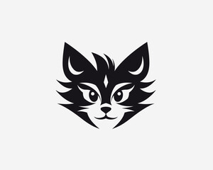 cat head vector