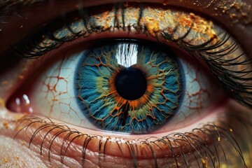 Human eye close up