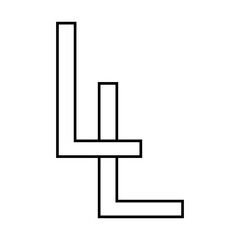 Logo sign ll icon double letters logotype l