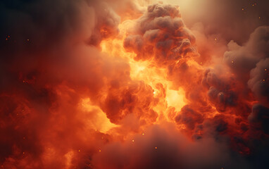 Burning Sky with Clouds and Smoke (05)