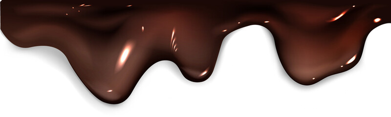 Dripping melted chocolate