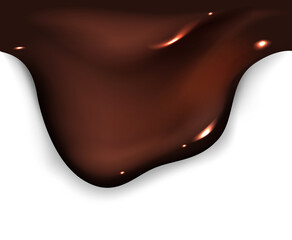 Dripping melted chocolate