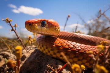 Snake in the sun