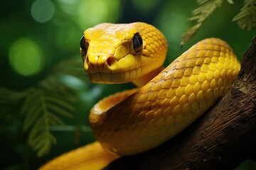 Fototapeta premium Snake symbol of year 2025 