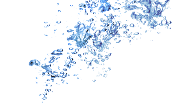 air bubbles in water isolated
