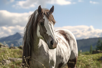 close-up photo of horse