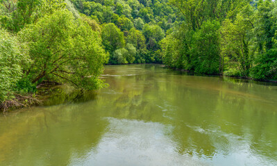 Jagst river scenery