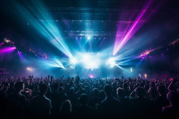 Dazzling Laser Light Show, Generative AI