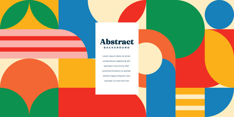 Modern Abstract Colorful Geometric Background - obrazy, fototapety, plakaty