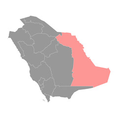 Eastern province, administrative division of the country of Saudi Arabia. Vector illustration.