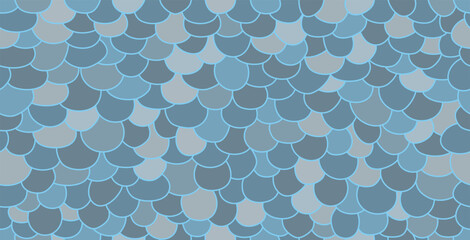 Sea fish scale pattern on seamless background. © intararit