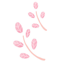 Pink leaves 
