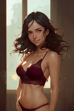 radiant teenager with a warm and inviting smile sporting body