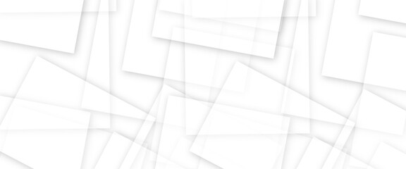 Abstract white and gray background with lines white background for your design. Abstract white square shape with futuristic background. White square vector background for cards, flyer, poster, banner,
