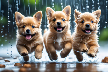 happy puppies.
Generative AI