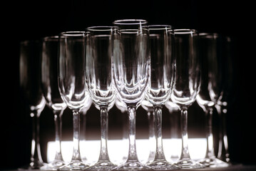 Banquet glasses for champagne
