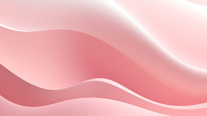 Pink pastel abstract background with smooth dynamic waves.
