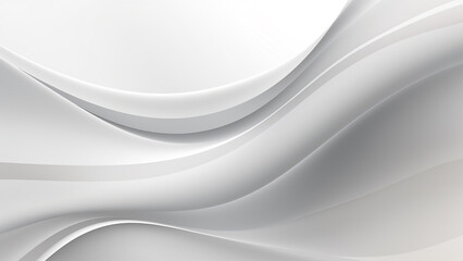 Silver pastel abstract background with smooth dynamic waves.