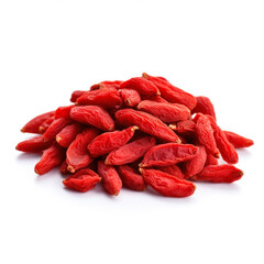 Dried Goji Berries isolated on white background 