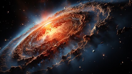 Colorful space galaxy cloud nebula. Stary night cosmos. Universe science astronomy. Supernova background wallpaper