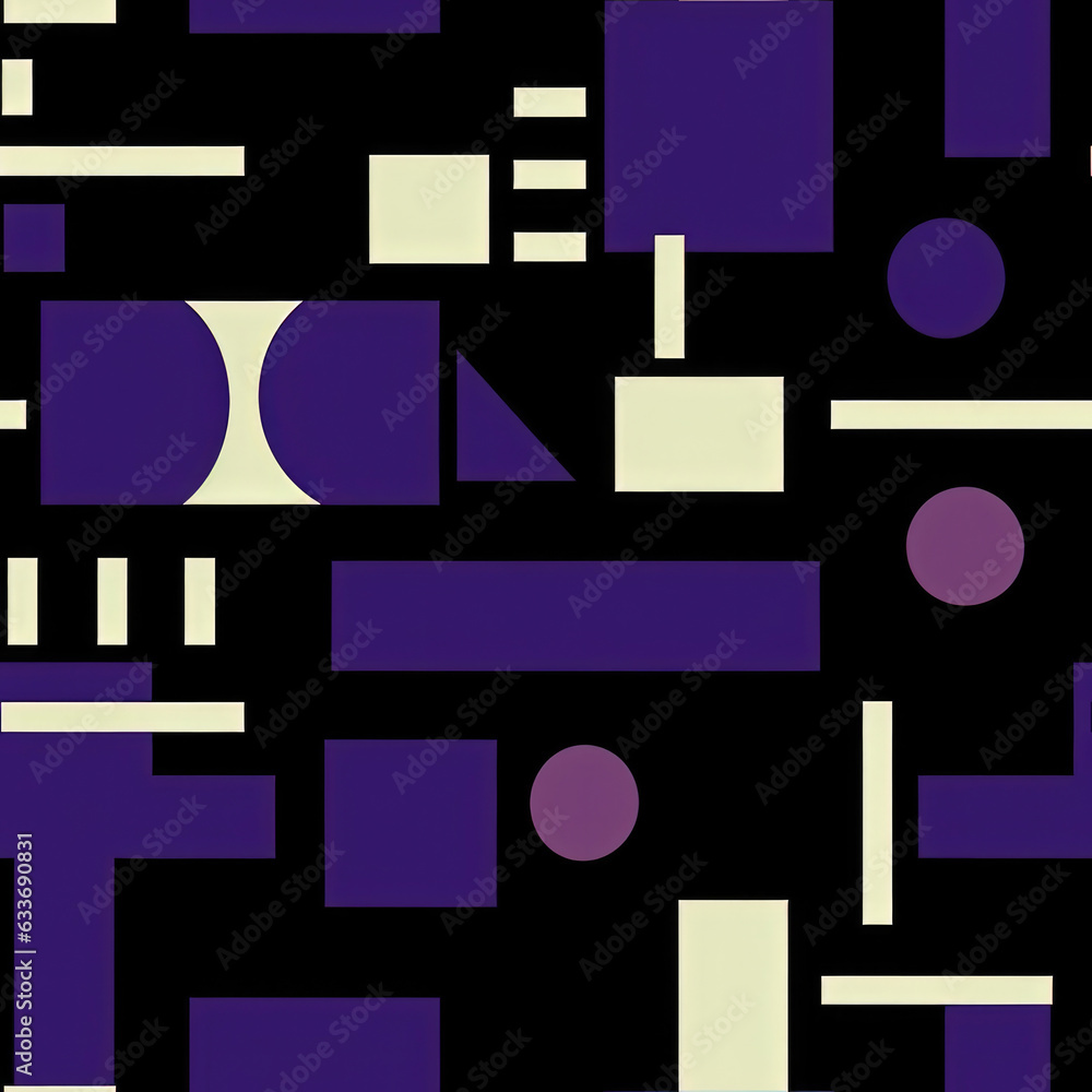 Poster intricate colorful background with mix of shapes and colors - generative ai