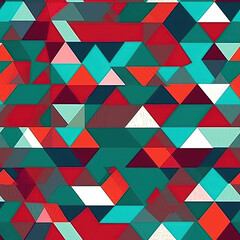 Fototapeta premium Intricate colorful background with mix of shapes and colors - Generative AI