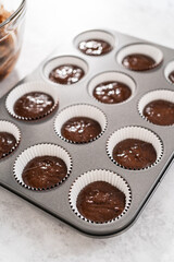 Chocolate strawberry cupcakes