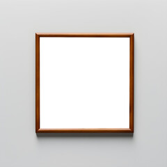 simple photo mockup with wooden frame