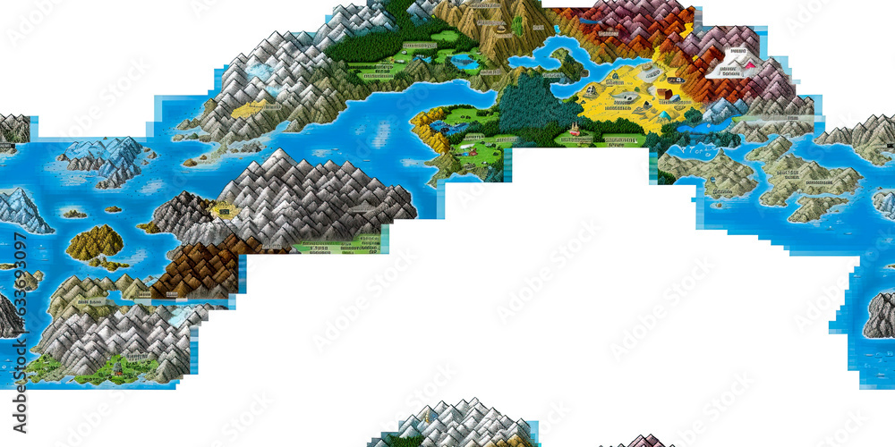 Poster green map background - generative ai