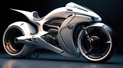 Motorcycle futuristic design, Futuristic mobility solution for towns.