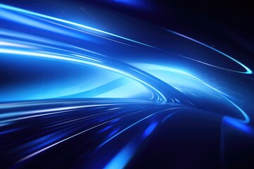 Futuristic blue technology background with organic motion.