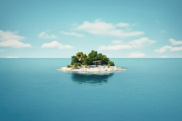 Fototapeta premium Exotic island wallpaper